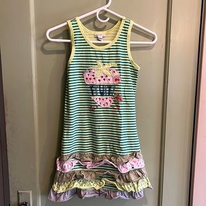 NWOT Naartjie Dress Girls Size 8 Fruity